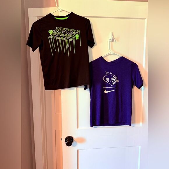 Athletic Works Purple Short Sleeve Tee - Picture 1 of 5